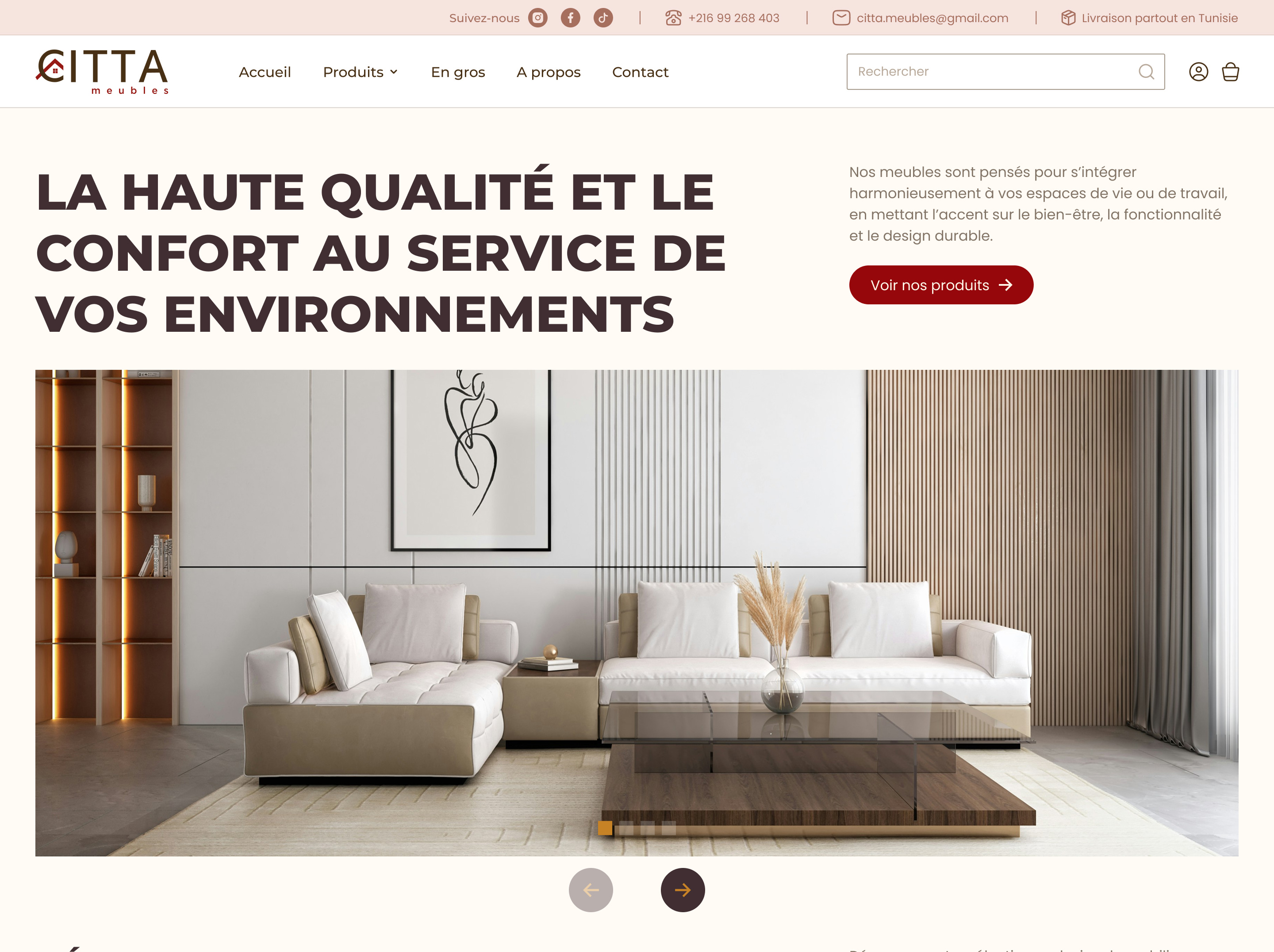 Projet Citta Meubles — aperçu