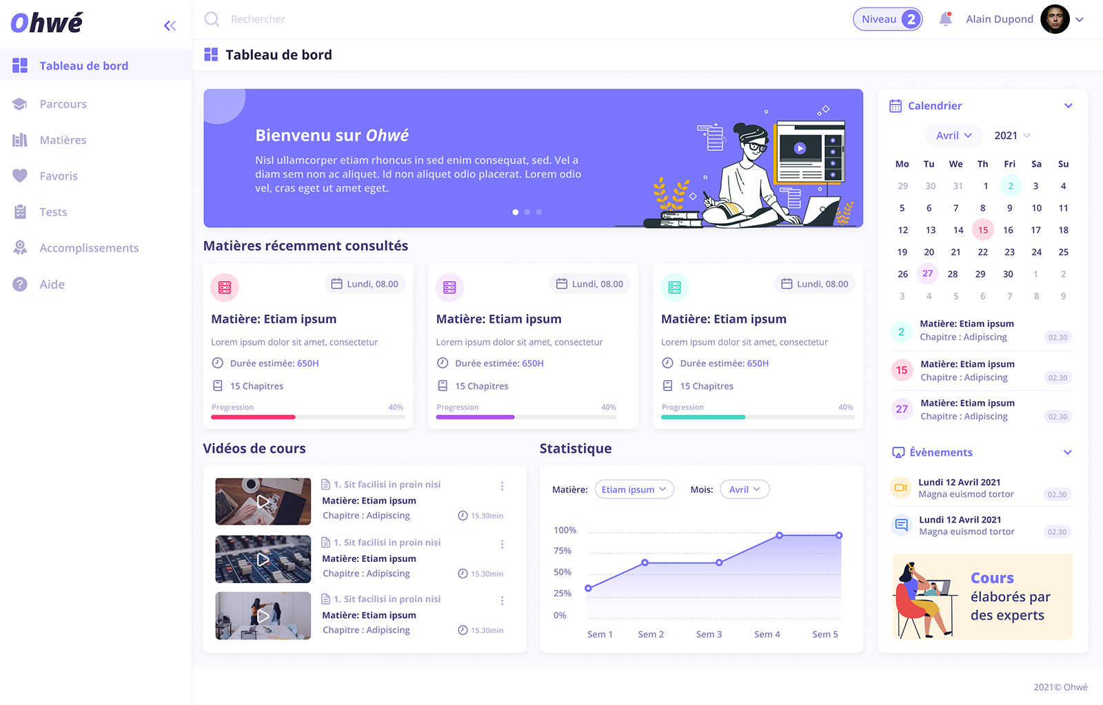 Projet Ohwe — aperçu